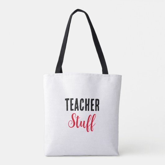 Dit spul is van de leraar tote bag (Achterkant)