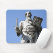 Dit standbeeld van Saint Paul staat op de juiste p Muismat (Met muis)
