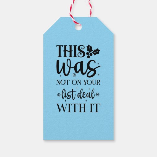 Dit stond niet op je lijst cadeaulabel (Achterkant)