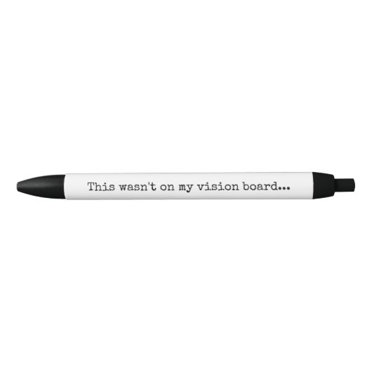 Dit stond niet op mijn zichtbord, grappige kantoor zwarte inkt pen (Voorkant)
