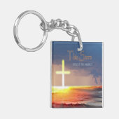 "Dit Storm"-vierkant Sleutelhanger (Voorkant Links)