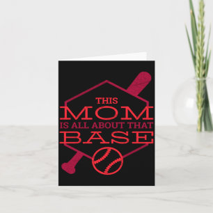 Dit T-shirt Baseball Moeder Alles Over Honkbal Kaart
