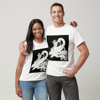 Dit T-shirt heeft een unieke mix van traditionele