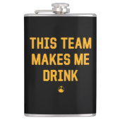 Dit team maakt me Drink Heupfles (Voorkant)