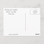 Dit teken houdt van je sjabloon zin briefkaart (Achterkant)