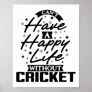 Dit unieke ontwerp is een ideale keuze voor cricke poster