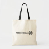 Dit uur heeft 22 minuten tote bag (Voorkant)