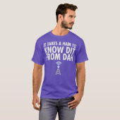 Dit van Dah Ham Radio Morse Code CW operator T-shirt (Voorkant volledig)