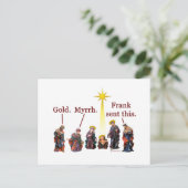 Dit van Frank Sent Feestdagenkaart (Staand voorkant)