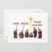 Dit van Frank Sent Feestdagenkaart (Voorkant / Achterkant)