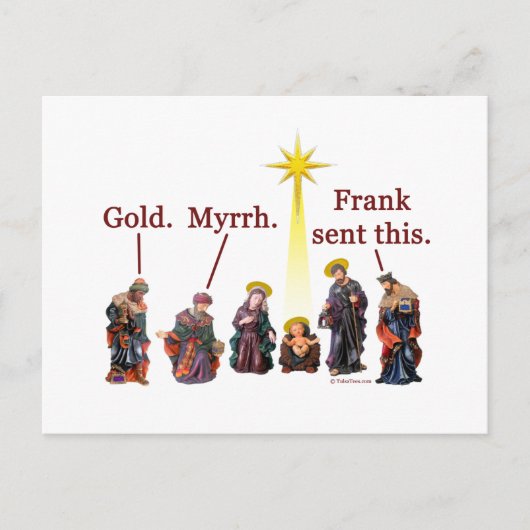 Dit van Frank Sent Feestdagenkaart (Voorkant)