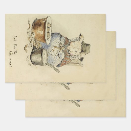 Dit varken had niets van Beatrix Potter Inpakpapier Vel (Set)