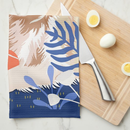 DIT VEEL IS WAAR Golden Retriever keukenhanddoek (Quarter Fold)