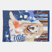 DIT VEEL IS WAAR Golden Retriever keukenhanddoek (Horizontaal)