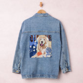 DIT VEEL IS WAAR Golden Retriever stijlvolle denim Jacket (Hangar)