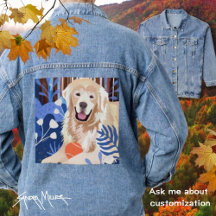 DIT VEEL IS WAAR Golden Retriever stijlvolle denim