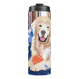 DIT VEEL IS WAAR Golden Retriever thermische tumbl Thermosbeker