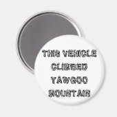 DIT VOERTUIG HEEFT EEN GEHAAGSE BERG MAGNEET (Voorkant / Achterkant)