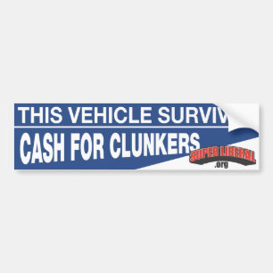 Dit voertuig heeft een overlevende KASS voor KLUNK Bumpersticker