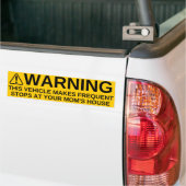 Dit voertuig maakt frequente stoppen bumpersticker (Op Truck)
