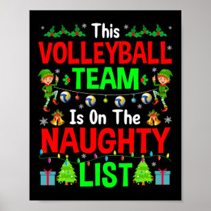 Dit volleybalteam op de Naughty List kletst Christ Poster