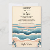 Dit voorjaar zomer Ocean Beach Bestemming Bruiloft Kaart (Voorkant)