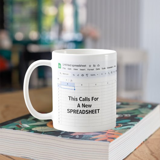 Dit vraagt om een nieuwe spreadsheet - Grappige Ka Koffiemok