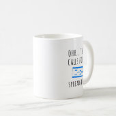 Dit vraagt om een spreadsheet, grappige accountant koffiemok (Voorkant rechts)