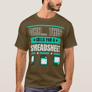 Dit vraagt om een spreadsheet t-shirt