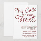 Dit vraagt om werk afscheidspensioen op maat kaart (Voorkant / Achterkant)