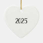 'Dit was de avond voor het kerstversiering Keramisch Ornament (Achterkant)