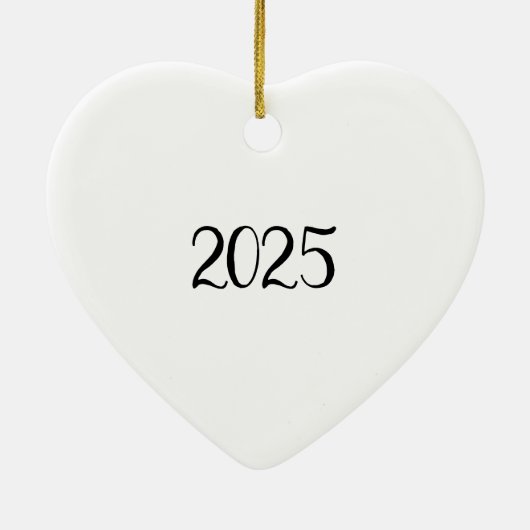 'Dit was de avond voor het kerstversiering Keramisch Ornament (Achterkant)