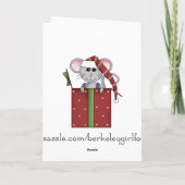 Dit was de avond voor Kerstmis vakantie groet Feestdagen Kaart (Achterkant)