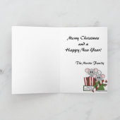 Dit was de avond voor Kerstmis vakantie groet Feestdagen Kaart (Binnen)