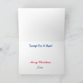 Dit was de nacht van de Ham Radio Kerstkaart Kaart (Binnen)