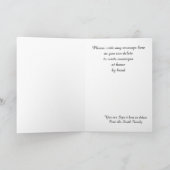 Dit was de nacht voor de kersthond feestdagen kaart (Binnen)