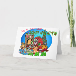 Dit was de nacht voor de Zombies Feestdagen Kaart