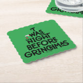 Dit was de nacht voor Grinchmas Kartonnen Onderzetters (Gebogen)