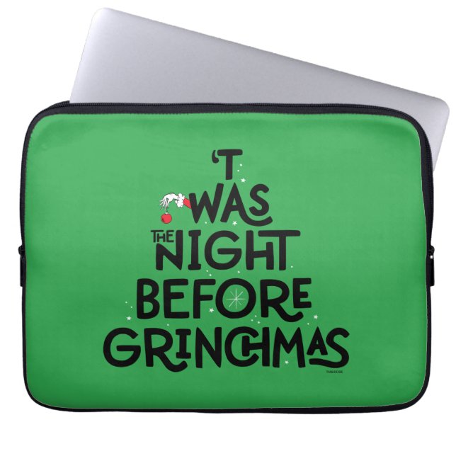 Dit was de nacht voor Grinchmas Laptop Sleeve (Voorkant)