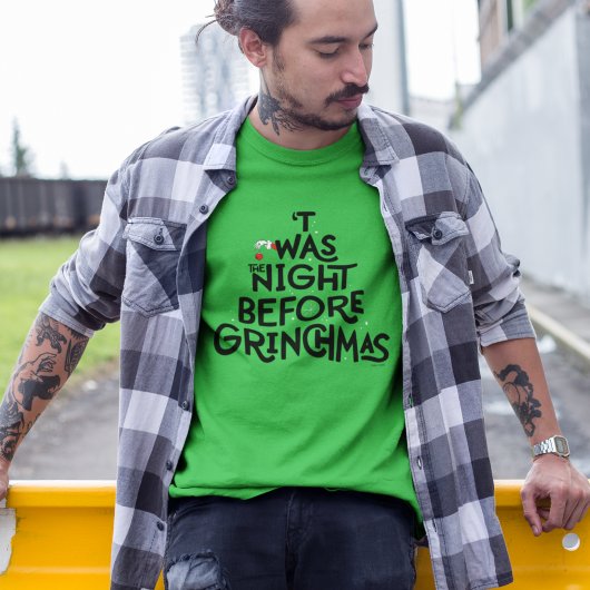 Dit was de nacht voor Grinchmas T-shirt