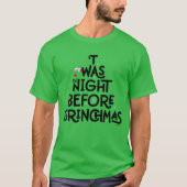 Dit was de nacht voor Grinchmas T-shirt (Voorkant)