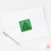Dit was de nacht voor Grinchmas Vierkante Sticker (Envelop)