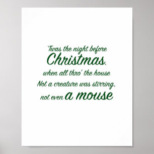 Dit was de nacht voor kerstgroen poster