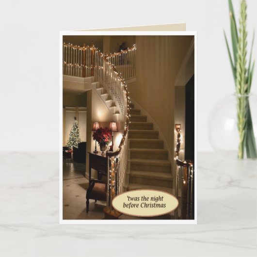 "Dit was de nacht voor Kerstmis" Kaart met envelop (Voorkant)