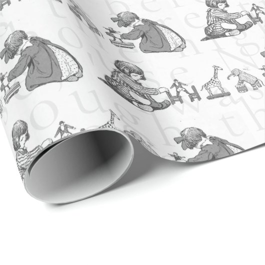 Dit was de nacht voor Kerstmis  kinderen Cadeaupapier (Rol Hoek)