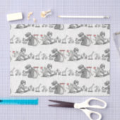 Dit was de nacht voor Kerstmis kinderen Tissuepapier (Craft)