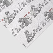 Dit was de nacht voor Kerstmis kinderen Tissuepapier (Detail)