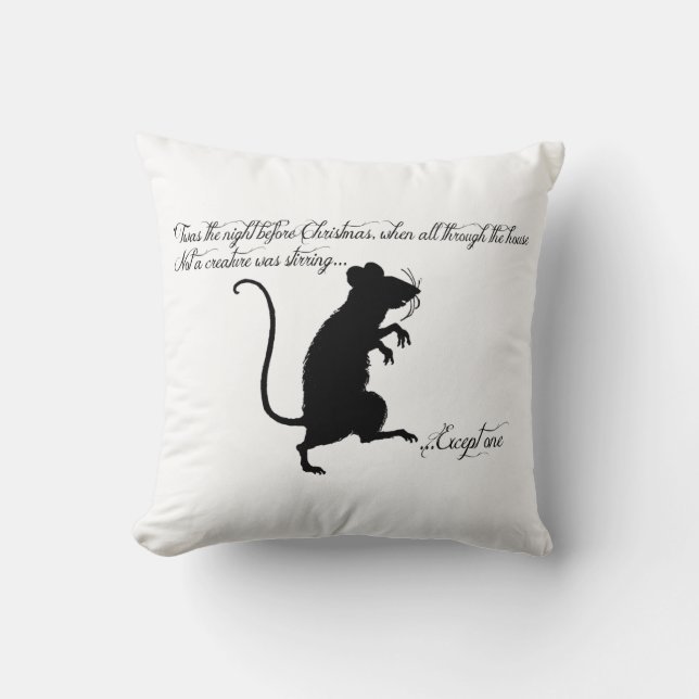 Dit was de nacht voor Kerstmis Kussen (Voorkant)