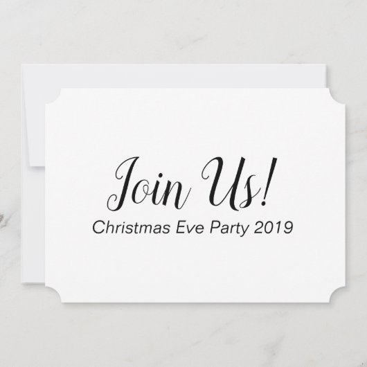 "Dit was de nacht voor" Uitnodiging op kerstavond (Achterkant)