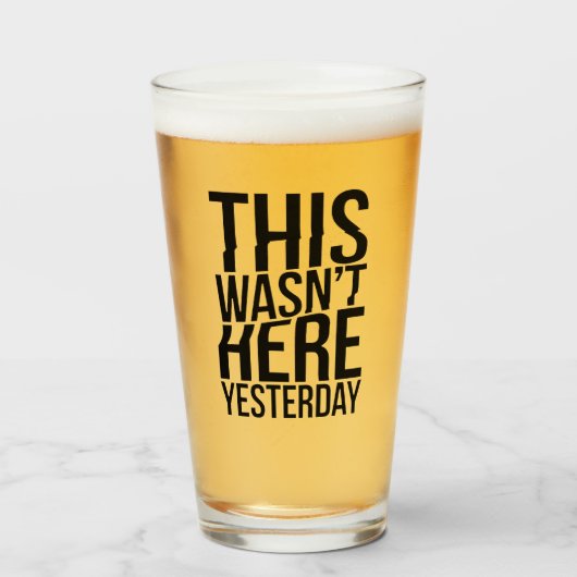 Dit was er gisteren niet - Reality Glitch Glas (Voorkant gevuld)